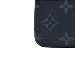 極美品 LOUIS VUITTON ルイヴィトン ポシェット クレ コインケース 小銭入れ M80905 モノグラム エクリプス ブラック 中古 4a003010