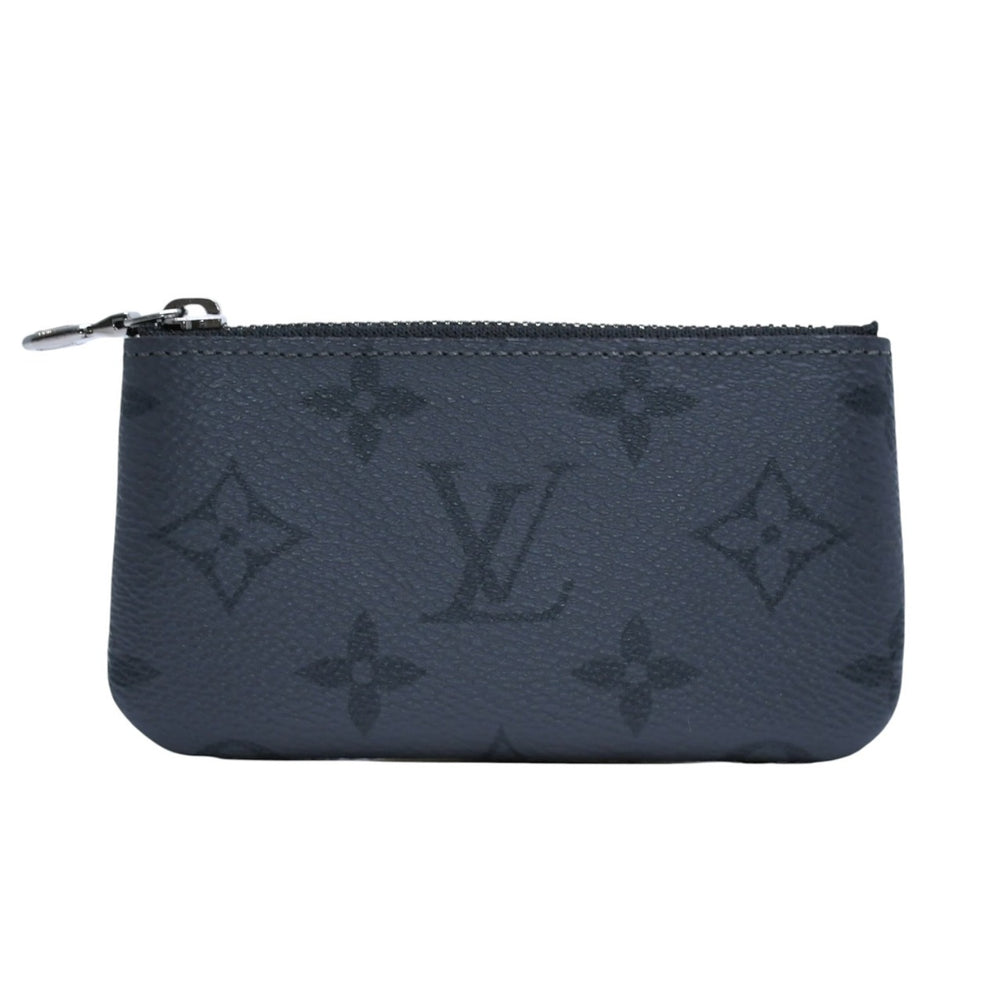 極美品 LOUIS VUITTON ルイヴィトン ポシェット クレ コインケース 小銭入れ M80905 モノグラム エクリプス ブラック 中古 4a003010