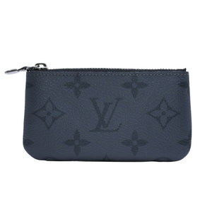 極美品 LOUIS VUITTON ルイヴィトン ポシェット クレ コインケース 小銭入れ M80905 モノグラム エクリプス ブラック 中古 4a003010