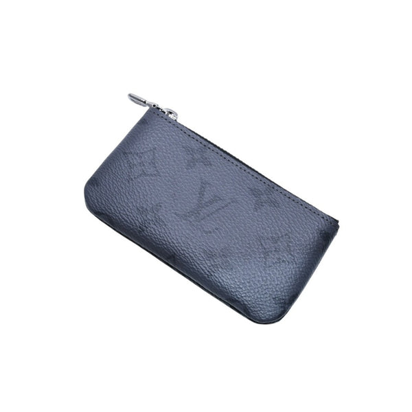 極美品 LOUIS VUITTON ルイヴィトン ポシェット クレ コインケース 小銭入れ M80905 モノグラム エクリプス ブラック 中古 4a003010