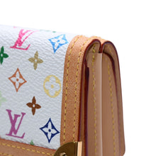 Load image into Gallery viewer, 極美品 LOUIS VUITTON ルイ ヴィトン 財布 ポルトモネビエカルトクレディ M92983 モノグラム マルチカラー ホワイト 村上隆 ゴールド金具 中古 4a003003