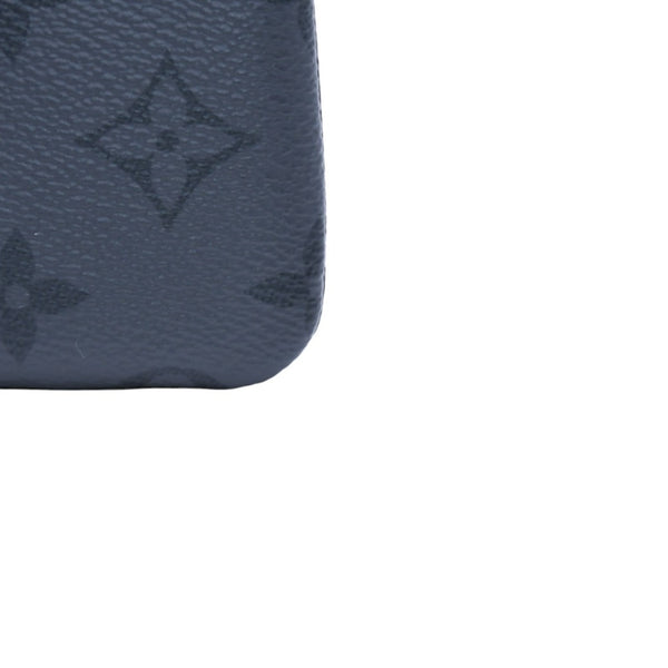極美品 LOUIS VUITTON ルイヴィトン ポシェット クレ コインケース 小銭入れ M80905 モノグラム エクリプス ブラック 中古 4a003010