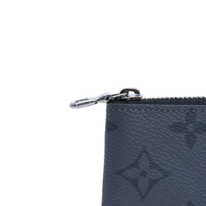 極美品 LOUIS VUITTON ルイヴィトン ポシェット クレ コインケース 小銭入れ M80905 モノグラム エクリプス ブラック 中古 4a003010