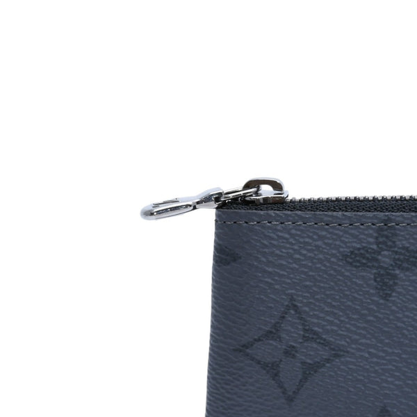 極美品 LOUIS VUITTON ルイヴィトン ポシェット クレ コインケース 小銭入れ M80905 モノグラム エクリプス ブラック 中古 4a003010