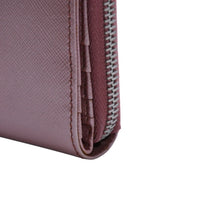 Load image into Gallery viewer, PRADA プラダ 2つ折り財布 コンパクトジップ 財布 ピンク PVC シルバー金具 1M0605R142 美品 中古 4a003019