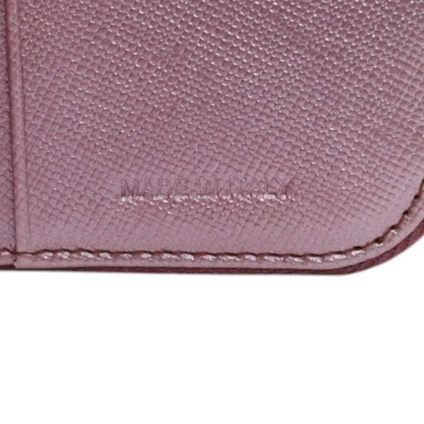 PRADA プラダ 2つ折り財布 コンパクトジップ 財布 ピンク PVC シルバー金具 1M0605R142 美品 中古 4a003019