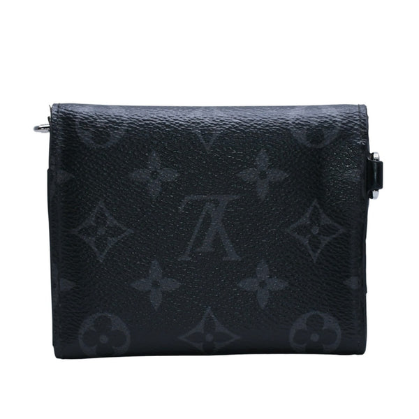 極美品 LOUIS VUITTON ルイヴィトン モノグラム エクリプス コンパクトウォレット 三つ折り財布 M63510 ブラック 中古 4a002849