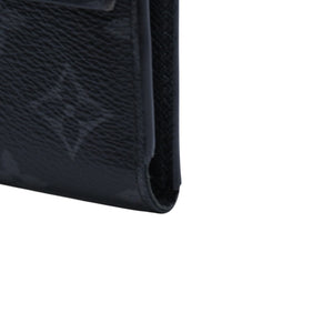 極美品 LOUIS VUITTON ルイヴィトン モノグラム エクリプス コンパクトウォレット 三つ折り財布 M63510 ブラック 中古 4a002849