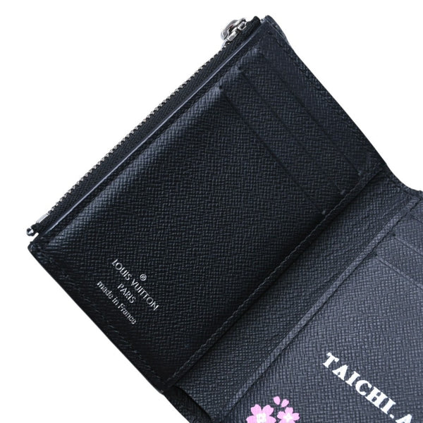 極美品 LOUIS VUITTON ルイヴィトン モノグラム エクリプス コンパクトウォレット 三つ折り財布 M63510 ブラック 中古 4a002849