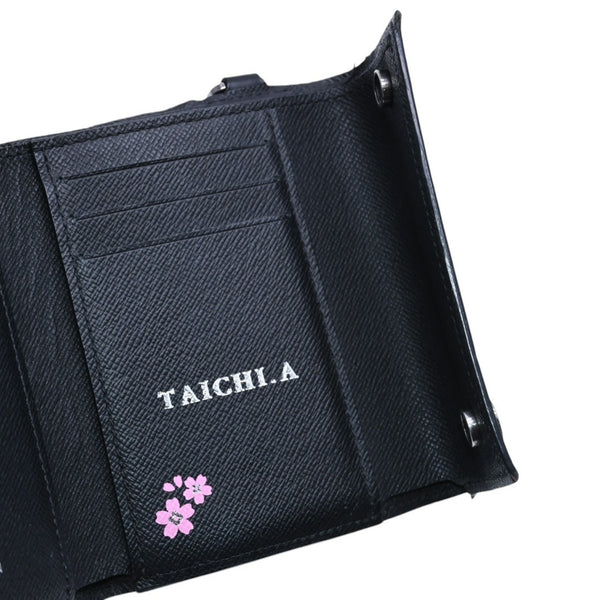 極美品 LOUIS VUITTON ルイヴィトン モノグラム エクリプス コンパクトウォレット 三つ折り財布 M63510 ブラック 中古 4a002849
