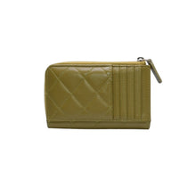 Load image into Gallery viewer, 極美品 CHANEL シャネル クラシックジップカードケース ランダム品番 AP3179 コインケース ココマーク ラムスキン ピスタチオグリーン ゴールド金具 中古 4a002833