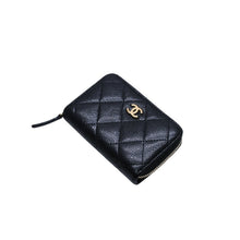 Load image into Gallery viewer, 極美品 CHANEL シャネル マトラッセ コインケース AP0216 キャビアスキン コインケース ブラック ゴールド金具 美品 中古 4a003000
