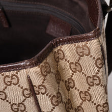 画像をギャラリービューアに読み込む, 極美品 GUCCI グッチ GGキャンバス トートバッグ 113019 ベージュ ブラウン レザー シルバー金具 イタリア製 中古 4a003030