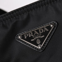 Load image into Gallery viewer, 極美品 PRADA プラダ ナイロン ショルダーバッグ ブラック スタッズ 2WAY マットブラック 1BG212 中古 4a002425