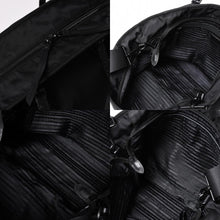 Load image into Gallery viewer, 極美品 PRADA プラダ ナイロン ショルダーバッグ ブラック スタッズ 2WAY マットブラック 1BG212 中古 4a002425