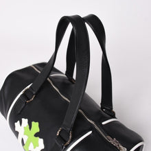 Load image into Gallery viewer, 極美品 CHROME HEARTS クロムハーツ DUFFLE BAG MINI ダッフルバッグ ハンドバッグ セメタリークロスパッチ ブラック グリーン レザー 中古 4a002898