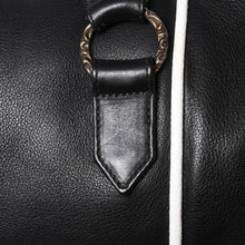 Load image into Gallery viewer, 極美品 CHROME HEARTS クロムハーツ DUFFLE BAG MINI ダッフルバッグ ハンドバッグ セメタリークロスパッチ ブラック グリーン レザー 中古 4a002898