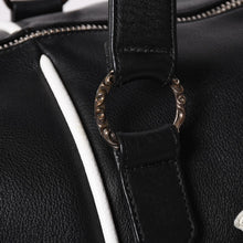 Load image into Gallery viewer, 極美品 CHROME HEARTS クロムハーツ DUFFLE BAG MINI ダッフルバッグ ハンドバッグ セメタリークロスパッチ ブラック グリーン レザー 中古 4a002898