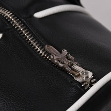 Load image into Gallery viewer, 極美品 CHROME HEARTS クロムハーツ DUFFLE BAG MINI ダッフルバッグ ハンドバッグ セメタリークロスパッチ ブラック グリーン レザー 中古 4a002898