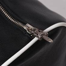 Load image into Gallery viewer, 極美品 CHROME HEARTS クロムハーツ DUFFLE BAG MINI ダッフルバッグ ハンドバッグ セメタリークロスパッチ ブラック グリーン レザー 中古 4a002898