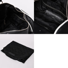 Load image into Gallery viewer, 極美品 CHROME HEARTS クロムハーツ DUFFLE BAG MINI ダッフルバッグ ハンドバッグ セメタリークロスパッチ ブラック グリーン レザー 中古 4a002898