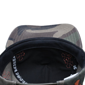 極美品 CHROME HEARTS クロムハーツ CHロゴ クロスパッチ 迷彩 カモ オレンジ キャップ シルバー金具 中古 4a003060