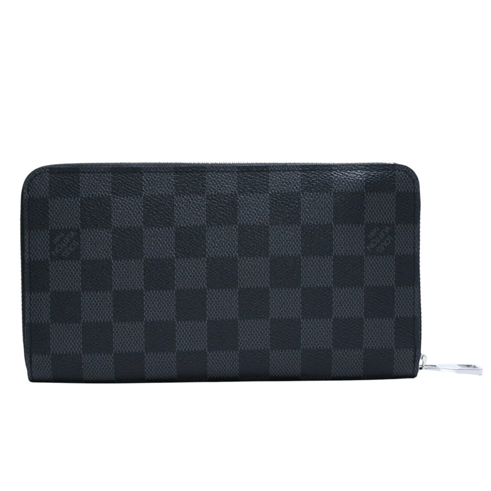 Very Good Condition LOUIS VUITTON Zippy Wallet Horizontal Long Wallet N00056 Black Used 4a003008