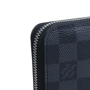Very Good Condition LOUIS VUITTON Zippy Wallet Horizontal Long Wallet N00056 Black Used 4a003008