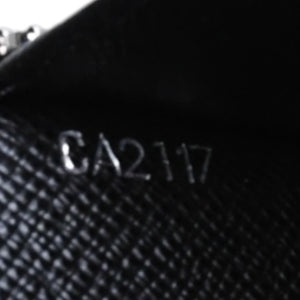 Very Good Condition LOUIS VUITTON Zippy Wallet Horizontal Long Wallet N00056 Black Used 4a003008