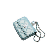 Load image into Gallery viewer, 新品未使用 CHANEL シャネル 21SS マトラッセ チェーンフラップ コインパース 小銭入れ AP2119 31番台 ココマーク キャビアスキン 中古 4a002383
