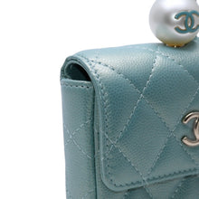 Load image into Gallery viewer, 新品未使用 CHANEL シャネル 21SS マトラッセ チェーンフラップ コインパース 小銭入れ AP2119 31番台 ココマーク キャビアスキン 中古 4a002383