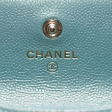 Load image into Gallery viewer, 新品未使用 CHANEL シャネル 21SS マトラッセ チェーンフラップ コインパース 小銭入れ AP2119 31番台 ココマーク キャビアスキン 中古 4a002383