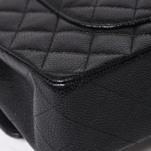 極美品 CHANEL シャネル マトラッセ25 Wフラップ Wチェーンショルダーバッグ 19番台 キャビアスキン ゴールド金具 中古 4a003072