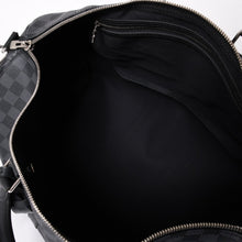 画像をギャラリービューアに読み込む, 新品同様 LOUIS VUITTON ルイヴィトン ボストン キーポルバンドリエール45 ダミエグラフィット N41418 ブラック シルバー金具 4a003079