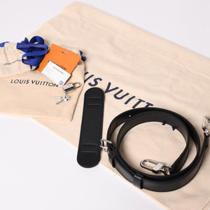 新品同様 LOUIS VUITTON ルイヴィトン ボストン キーポルバンドリエール45 ダミエグラフィット N41418 ブラック シルバー金具 4a003079