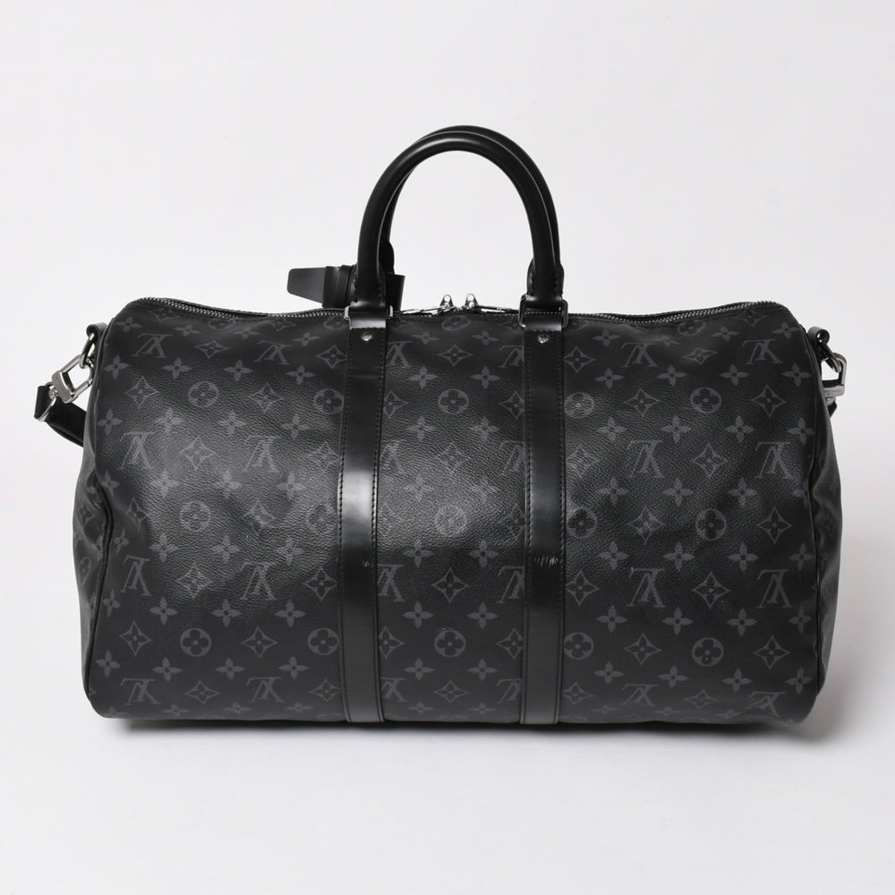 新品同様 LOUIS VUITTON ルイヴィトン キーポル バンドリエール45 ボストンバッグ M40569 モノグラム エクリプス ブラック 中古 4a003078