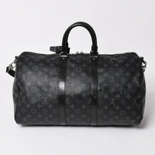 Load image into Gallery viewer, 新品同様 LOUIS VUITTON ルイヴィトン キーポル バンドリエール45 ボストンバッグ M40569 モノグラム エクリプス ブラック 中古 4a003078