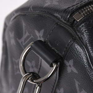 新品同様 LOUIS VUITTON ルイヴィトン キーポル バンドリエール45 ボストンバッグ M40569 モノグラム エクリプス ブラック 中古 4a003078