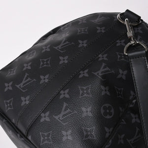 新品同様 LOUIS VUITTON ルイヴィトン キーポル バンドリエール45 ボストンバッグ M40569 モノグラム エクリプス ブラック 中古 4a003078