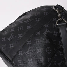 Load image into Gallery viewer, 新品同様 LOUIS VUITTON ルイヴィトン キーポル バンドリエール45 ボストンバッグ M40569 モノグラム エクリプス ブラック 中古 4a003078