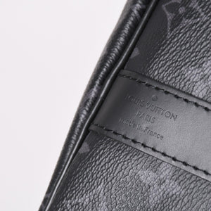 新品同様 LOUIS VUITTON ルイヴィトン キーポル バンドリエール45 ボストンバッグ M40569 モノグラム エクリプス ブラック 中古 4a003078