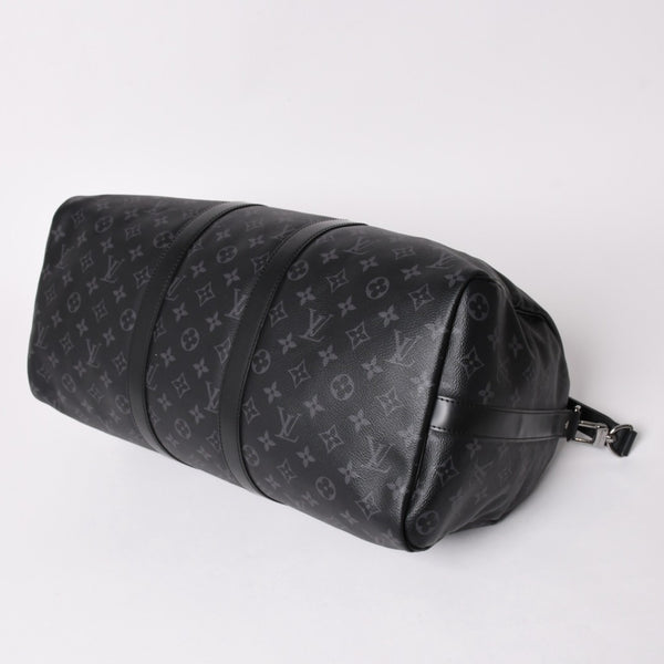 新品同様 LOUIS VUITTON ルイヴィトン キーポル バンドリエール45 ボストンバッグ M40569 モノグラム エクリプス ブラック 中古 4a003078