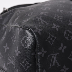 新品同様 LOUIS VUITTON ルイヴィトン キーポル バンドリエール45 ボストンバッグ M40569 モノグラム エクリプス ブラック 中古 4a003078