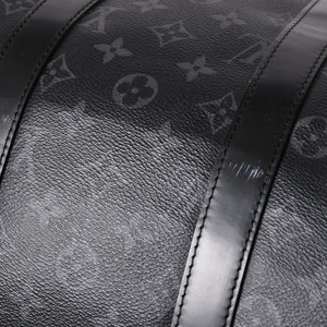 新品同様 LOUIS VUITTON ルイヴィトン キーポル バンドリエール45 ボストンバッグ M40569 モノグラム エクリプス ブラック 中古 4a003078