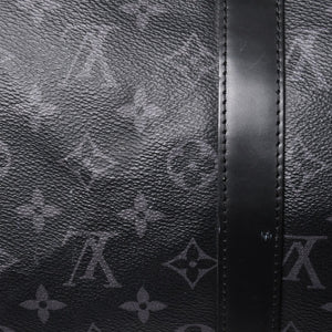 新品同様 LOUIS VUITTON ルイヴィトン キーポル バンドリエール45 ボストンバッグ M40569 モノグラム エクリプス ブラック 中古 4a003078