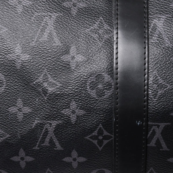 新品同様 LOUIS VUITTON ルイヴィトン キーポル バンドリエール45 ボストンバッグ M40569 モノグラム エクリプス ブラック 中古 4a003078
