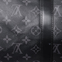 Load image into Gallery viewer, 新品同様 LOUIS VUITTON ルイヴィトン キーポル バンドリエール45 ボストンバッグ M40569 モノグラム エクリプス ブラック 中古 4a003078