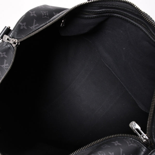 新品同様 LOUIS VUITTON ルイヴィトン キーポル バンドリエール45 ボストンバッグ M40569 モノグラム エクリプス ブラック 中古 4a003078