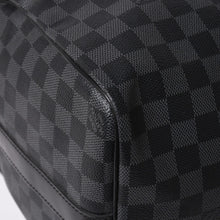 画像をギャラリービューアに読み込む, 新品同様 LOUIS VUITTON ルイヴィトン ボストン キーポルバンドリエール45 ダミエグラフィット N41418 ブラック シルバー金具 4a003077