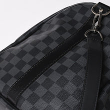 画像をギャラリービューアに読み込む, 新品同様 LOUIS VUITTON ルイヴィトン ボストン キーポルバンドリエール45 ダミエグラフィット N41418 ブラック シルバー金具 4a003077